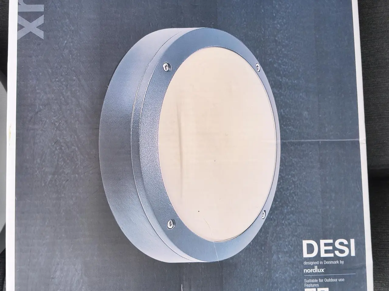 Billede 1 - 2 NYE NORDLUX DESI UDENDØRSLAMPER, Ø 22 CM