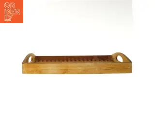 Træbakke med håndtag (str. 49x29x5 cm)