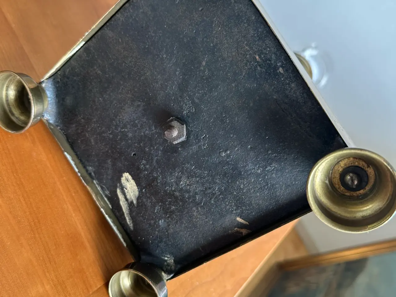 Billede 5 - Antik messing bordlampe fra ca. år 1900