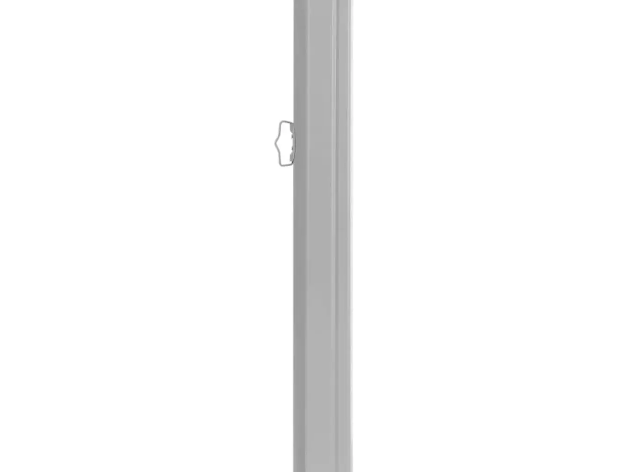 Billede 3 - Sammenrullelig sidemarkise til terrassen 140 x 500 cm grå