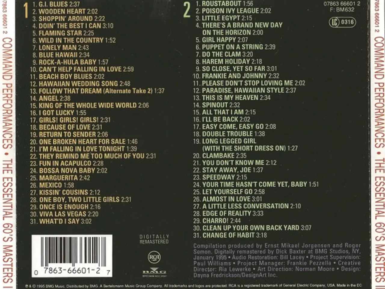 Billede 2 - Elvis* – Command Performances – 2CD