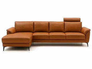 Hjort Knudsen Ballerup Læder chaiselong sofa Venstrevendt
