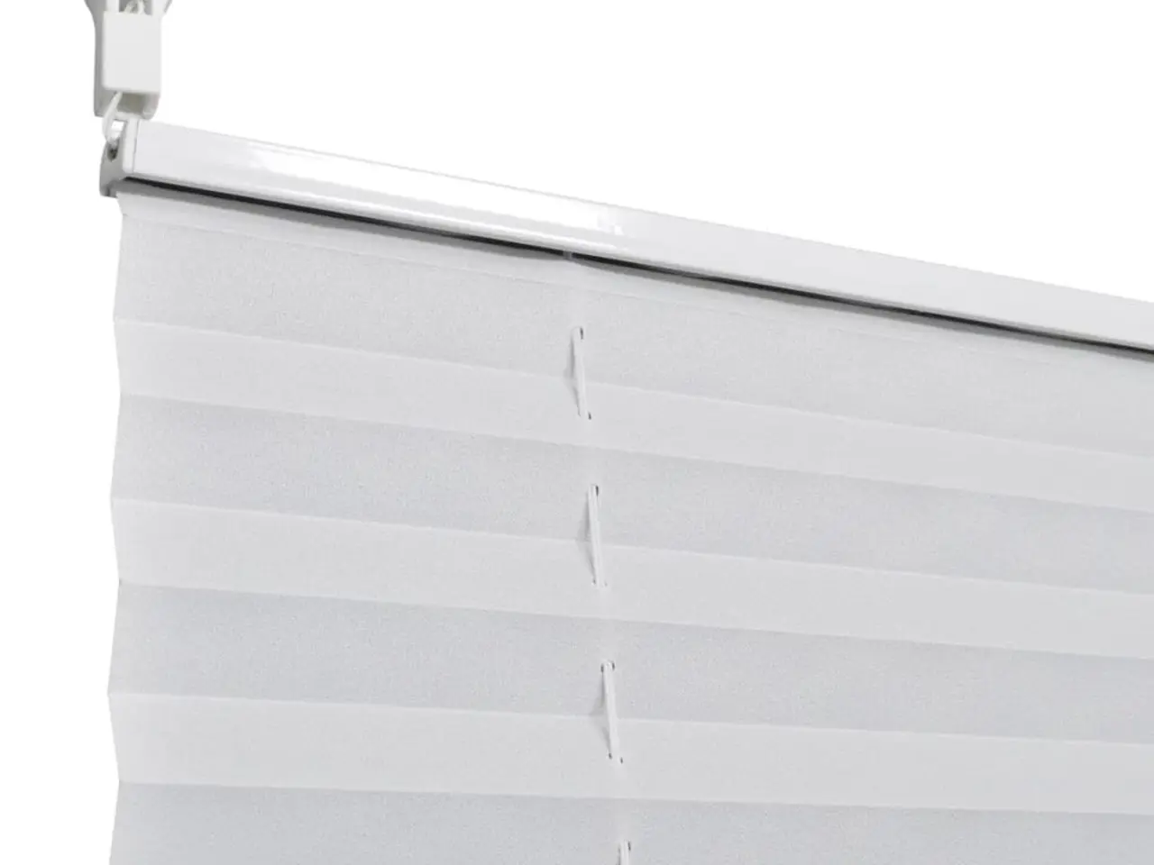 Billede 6 - Plisségardin 80 × 200 cm - hvid, justerbar uden boring