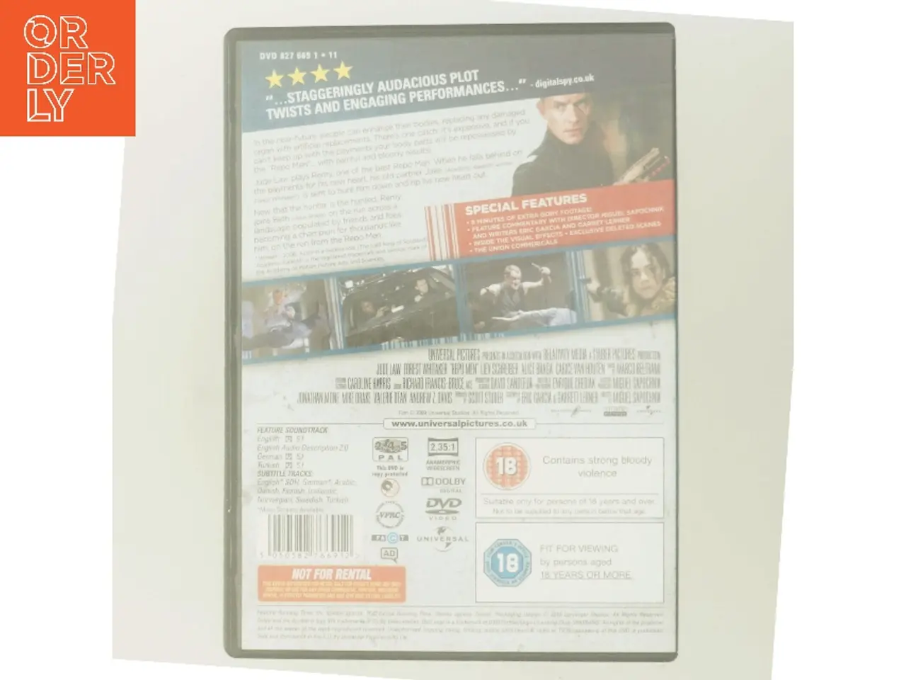 Billede 3 - Repo Men med Jude Law (DVD)