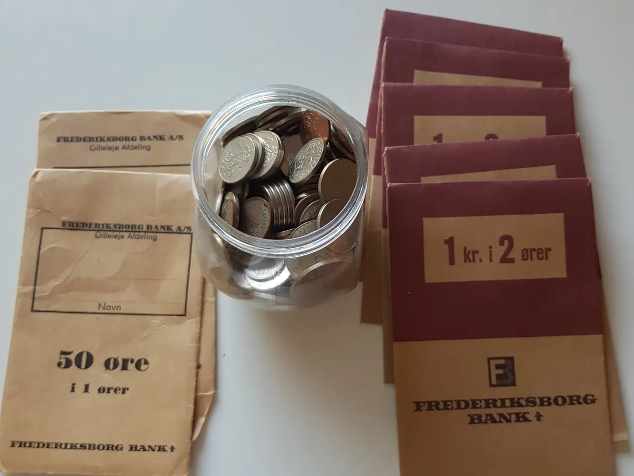 Billede 1 - Danske mønter & Møntposer fra Frederiksborg Bank A