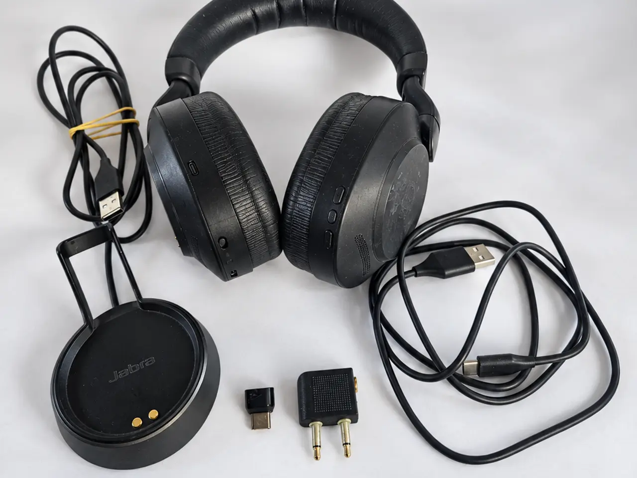 Billede 5 - Jabra Evolve2 85 MS med ladestation og tilbehør