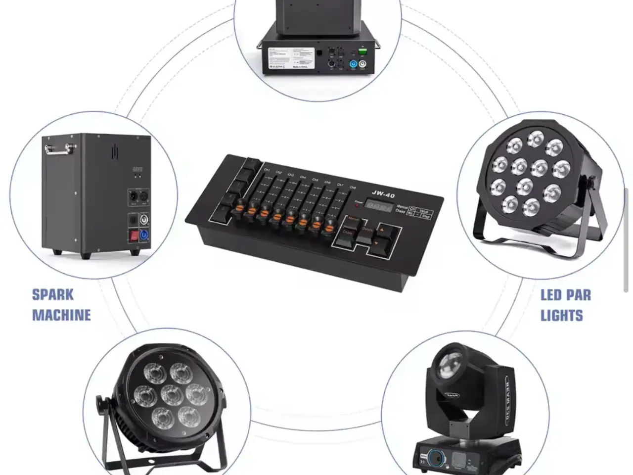 Billede 2 - Mini Dmx controller 40Ch - Genopladelig