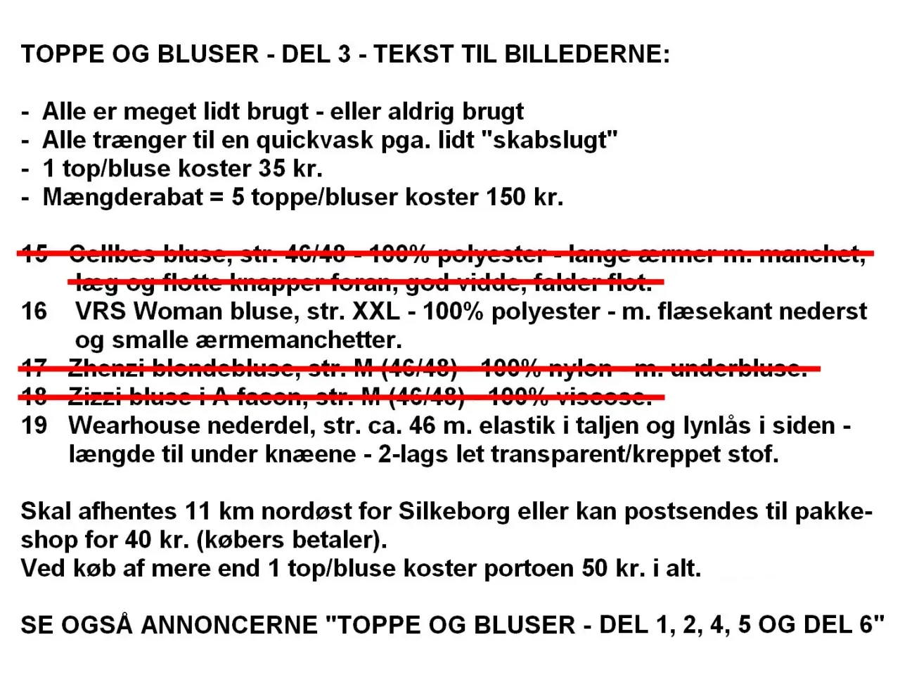 Billede 6 - Toppe / bluser i stakkevis til ingen penge - DEL 3