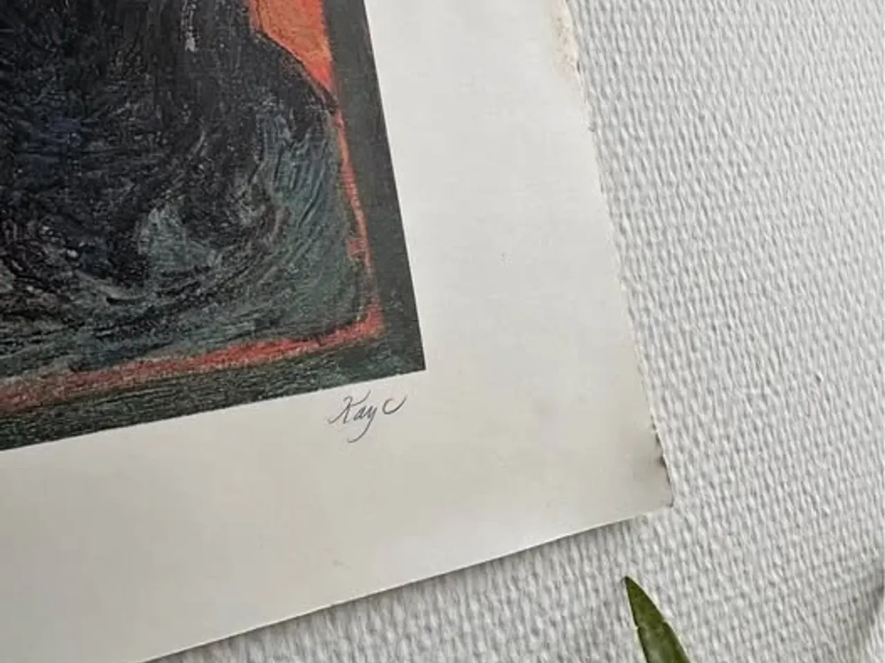 Billede 3 - Litografi Kay Christensen “Miriam”