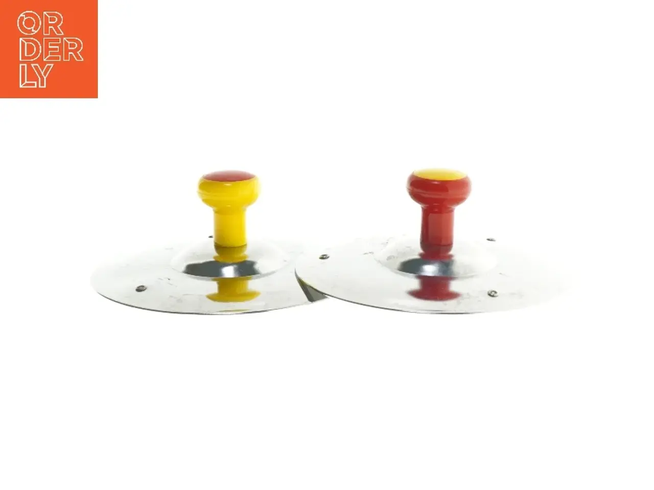 Billede 2 - Diskos i metal med plastikhåndtag (str. Ø 12,5 cm)