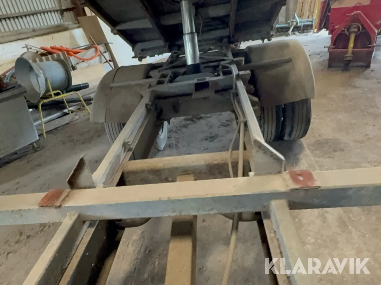 Billede 10 - Landbrugsvog / kornvogn med hydraulisk tip-lad - 1 akslet