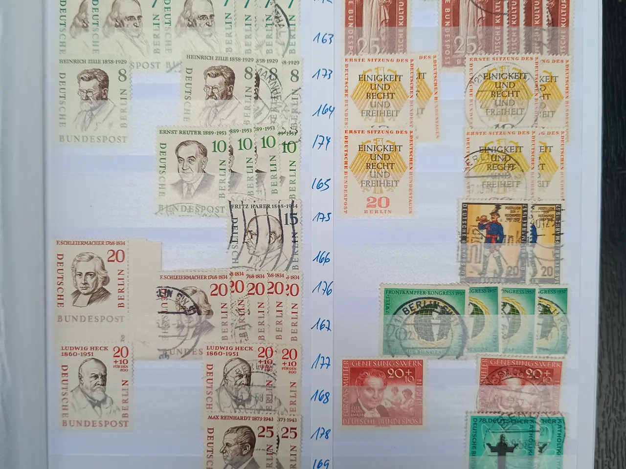 Billede 9 - Berlin samling postfrisk og stemplet