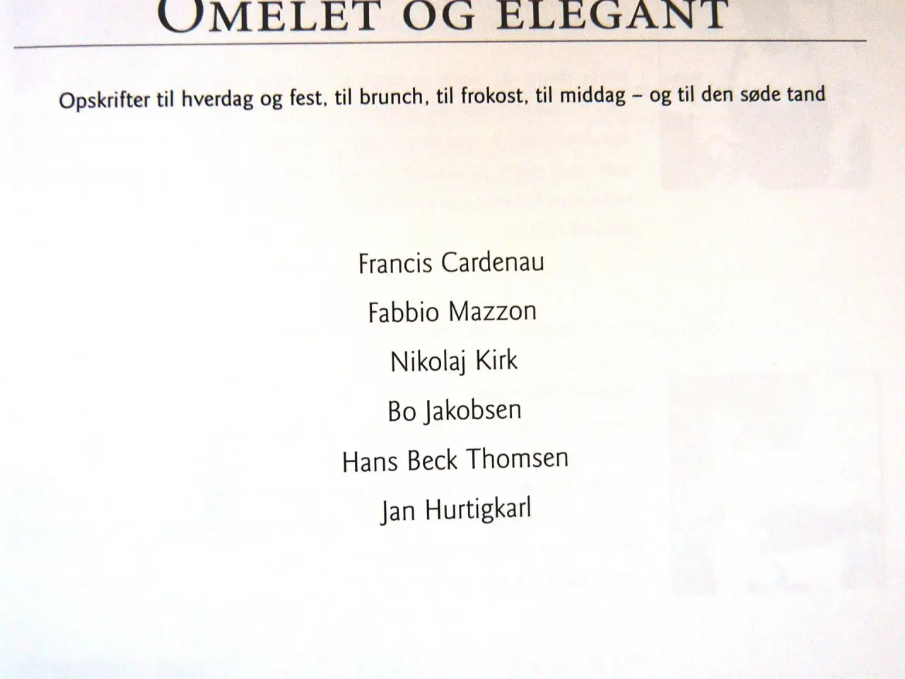 Billede 2 - Omelet og elegant