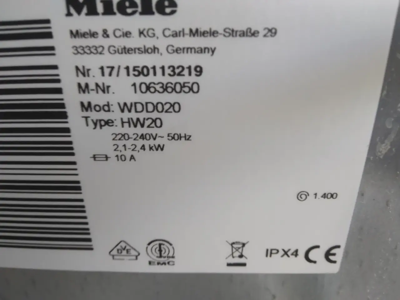 Billede 8 - Mile vaskemaskine