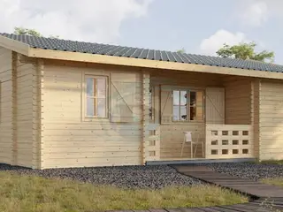 Træhus Modificeret i 66 mm +  ekstra planker LÆS 
