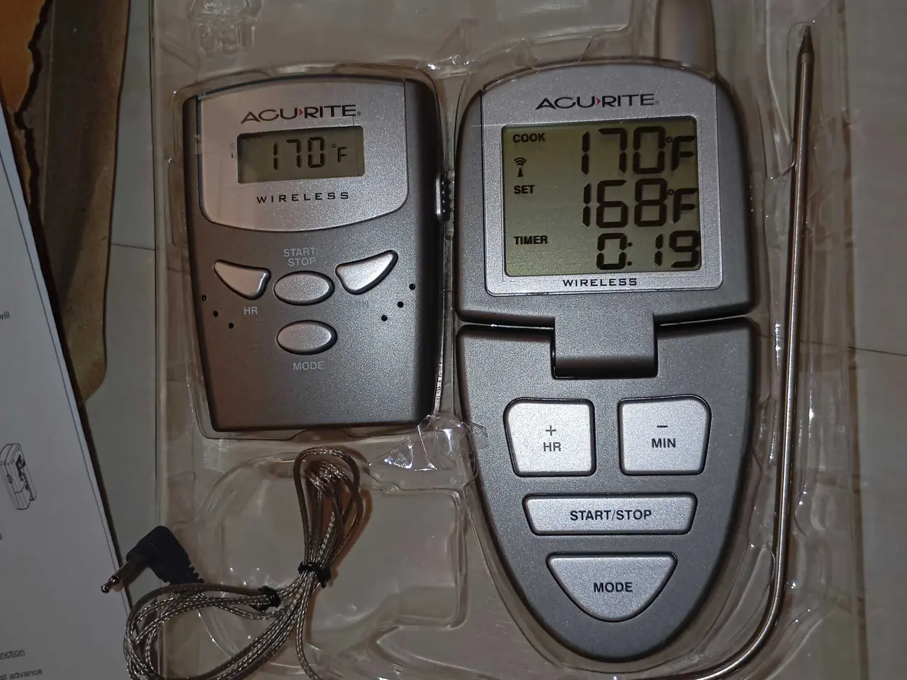 Billede 9 - Stegetermometer elektronisk. Trådløs. Ny