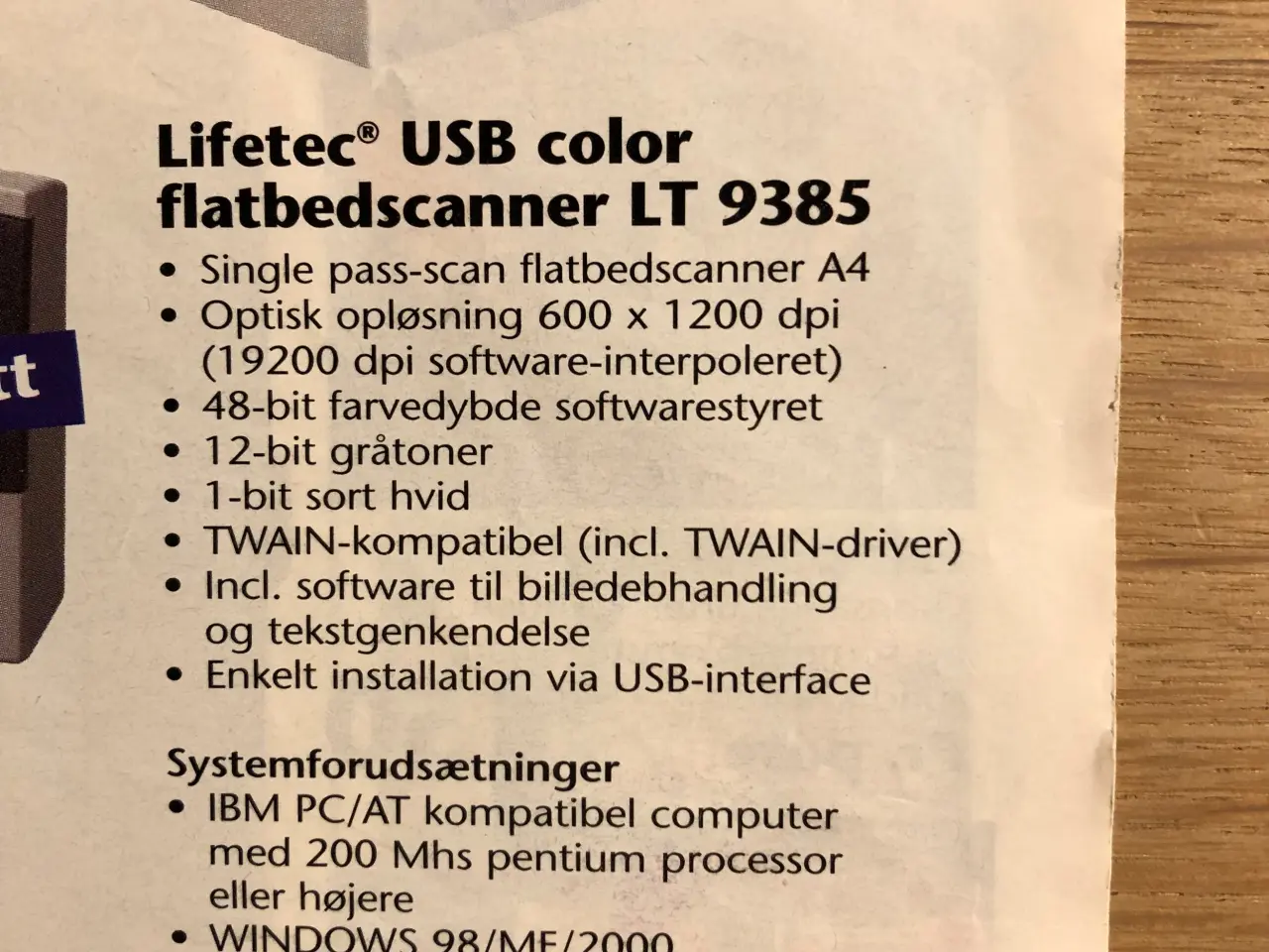 Billede 2 - Scanner, RETRO