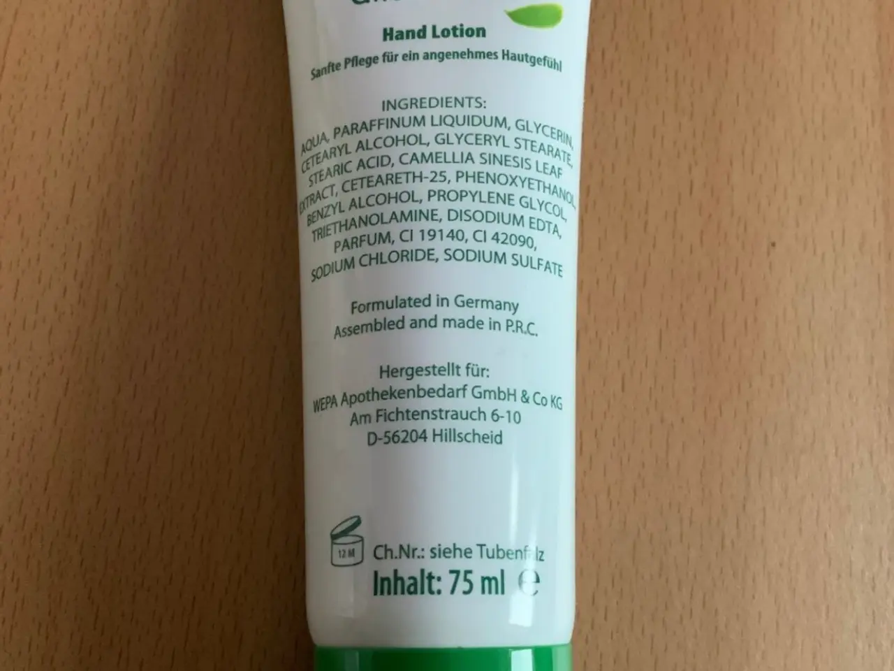Billede 3 - Håndcreme Grøn Te 75 ml.