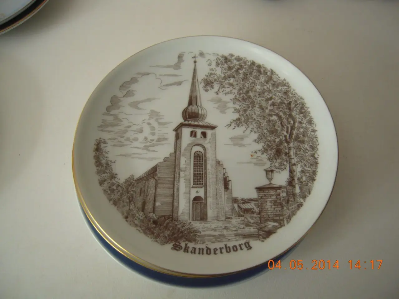 Billede 1 - Kirkeplatte fra Skanderup kirke.