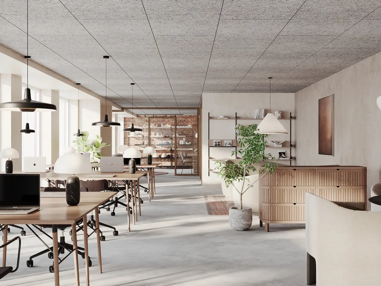 Billede 2 - Moderne kontor i industriel tidslomme