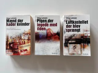 Stieg Larsson bog, Millennium-trilogien - 3 titler