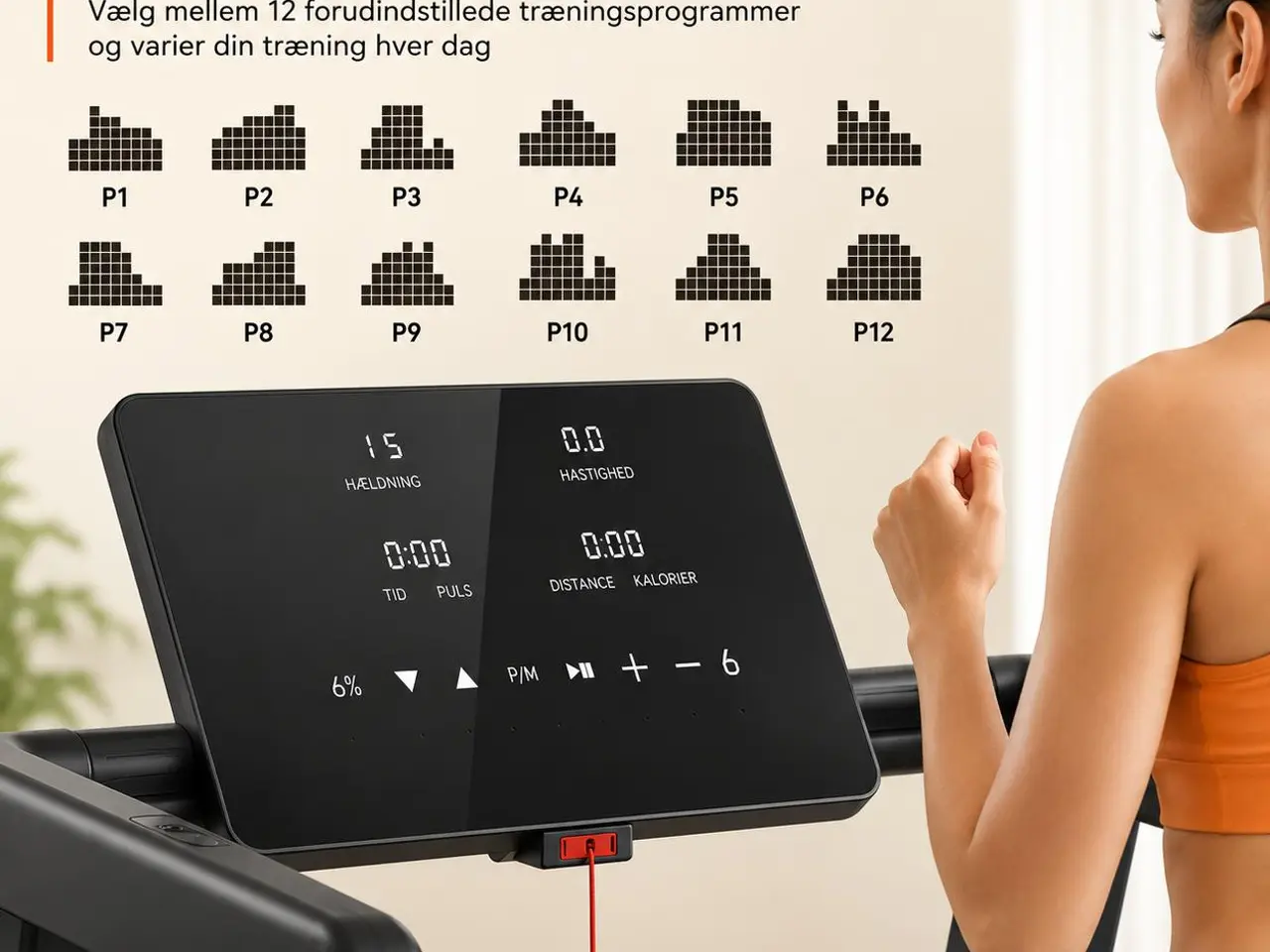 Billede 7 - Kraftigt foldbart løbebånd 4.0HK med 18% automatisk hældning