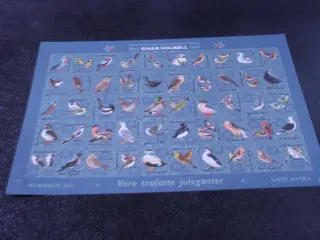 Postfrisk utakket & fejlfrit juleark 1965.