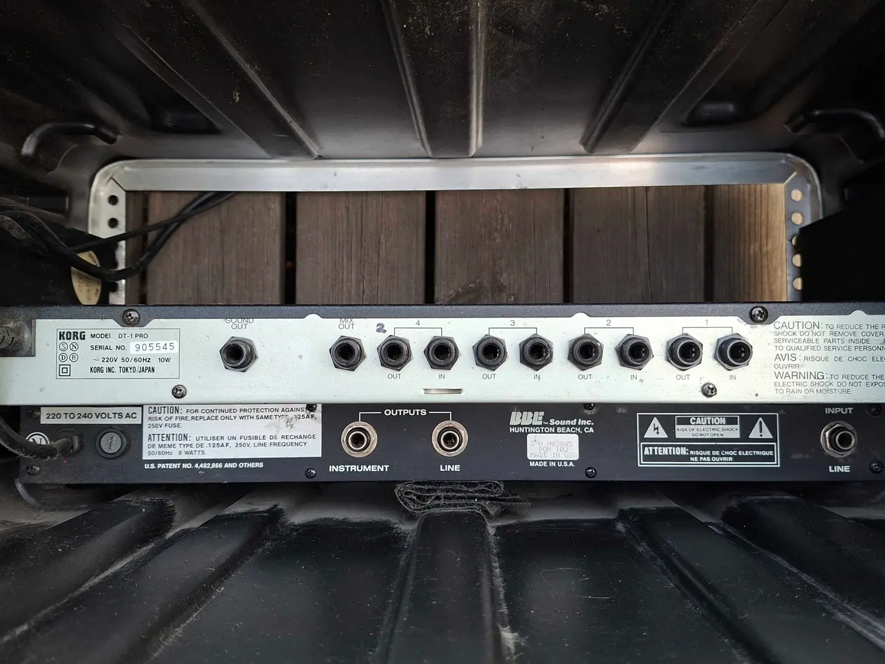 Billede 3 - Rack-setup: Korg tuner, BBE Sonic Ma