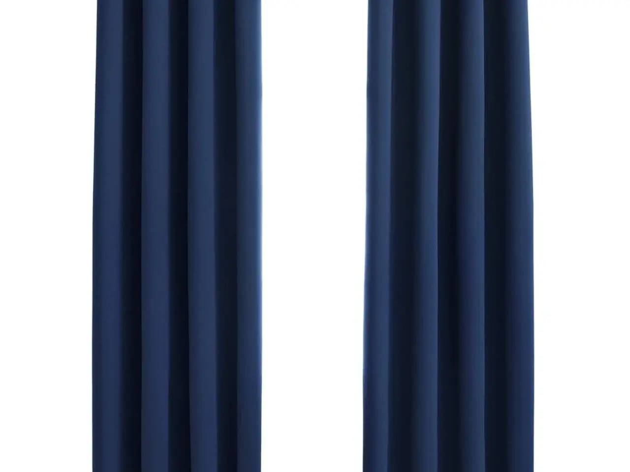 Billede 2 - Mørklægningsgardiner 2 stk. med metalringe 140 x 225 cm blå