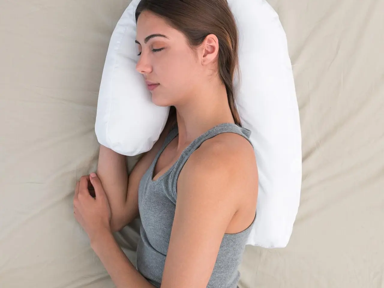 Billede 2 - Graviditetspude U-form - Slupill, hvid