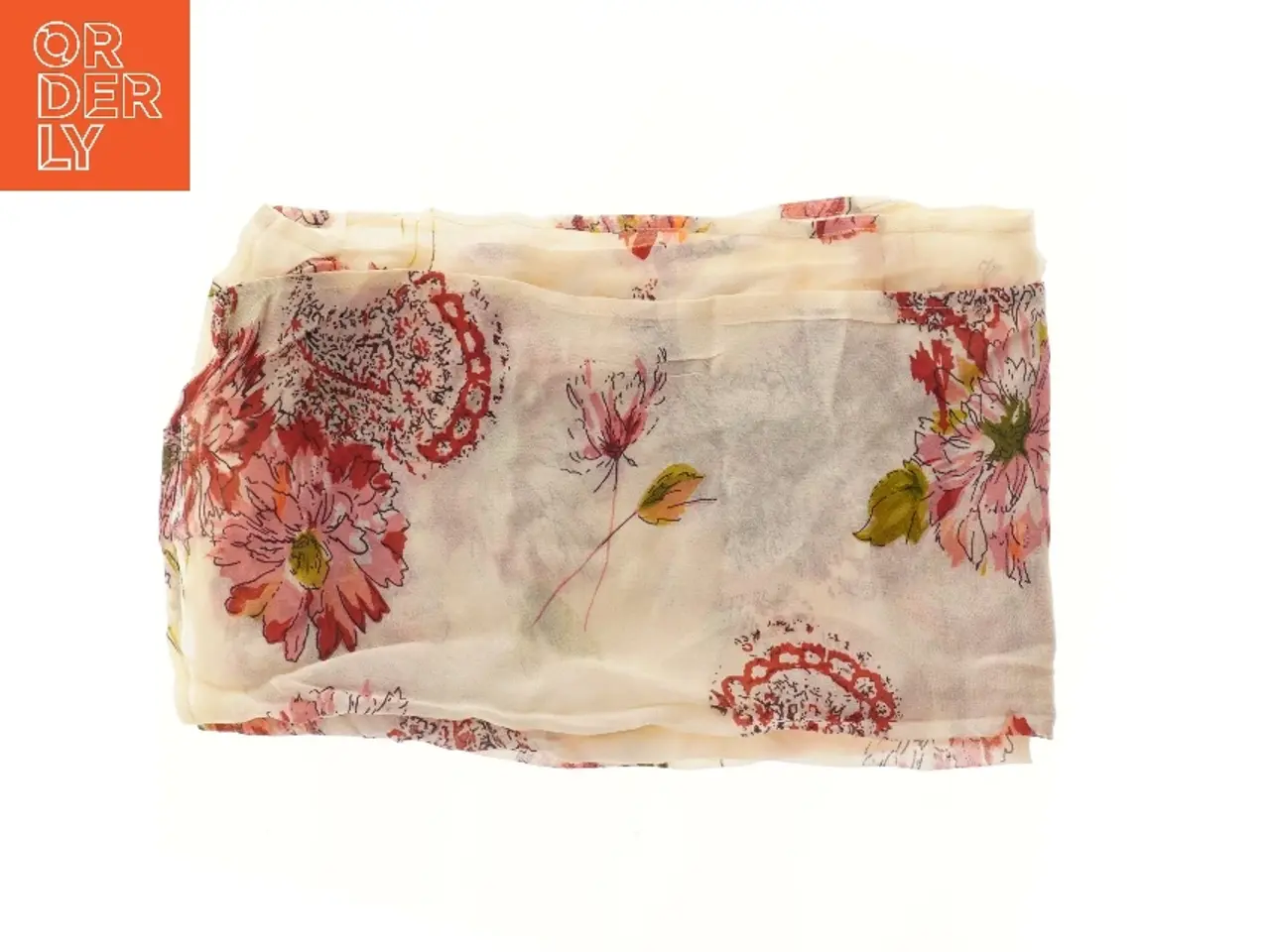 Billede 1 - Blomstret tørklæde masai (str. 52x162 cm)