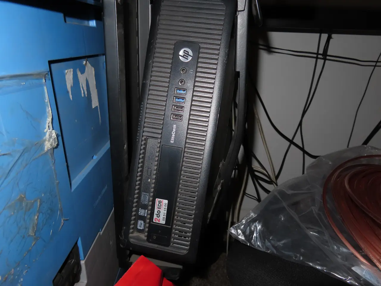 Billede 4 - 2 stk. Computerskærme HP EliteDisplay E232, tastatur, mus samt computer HP