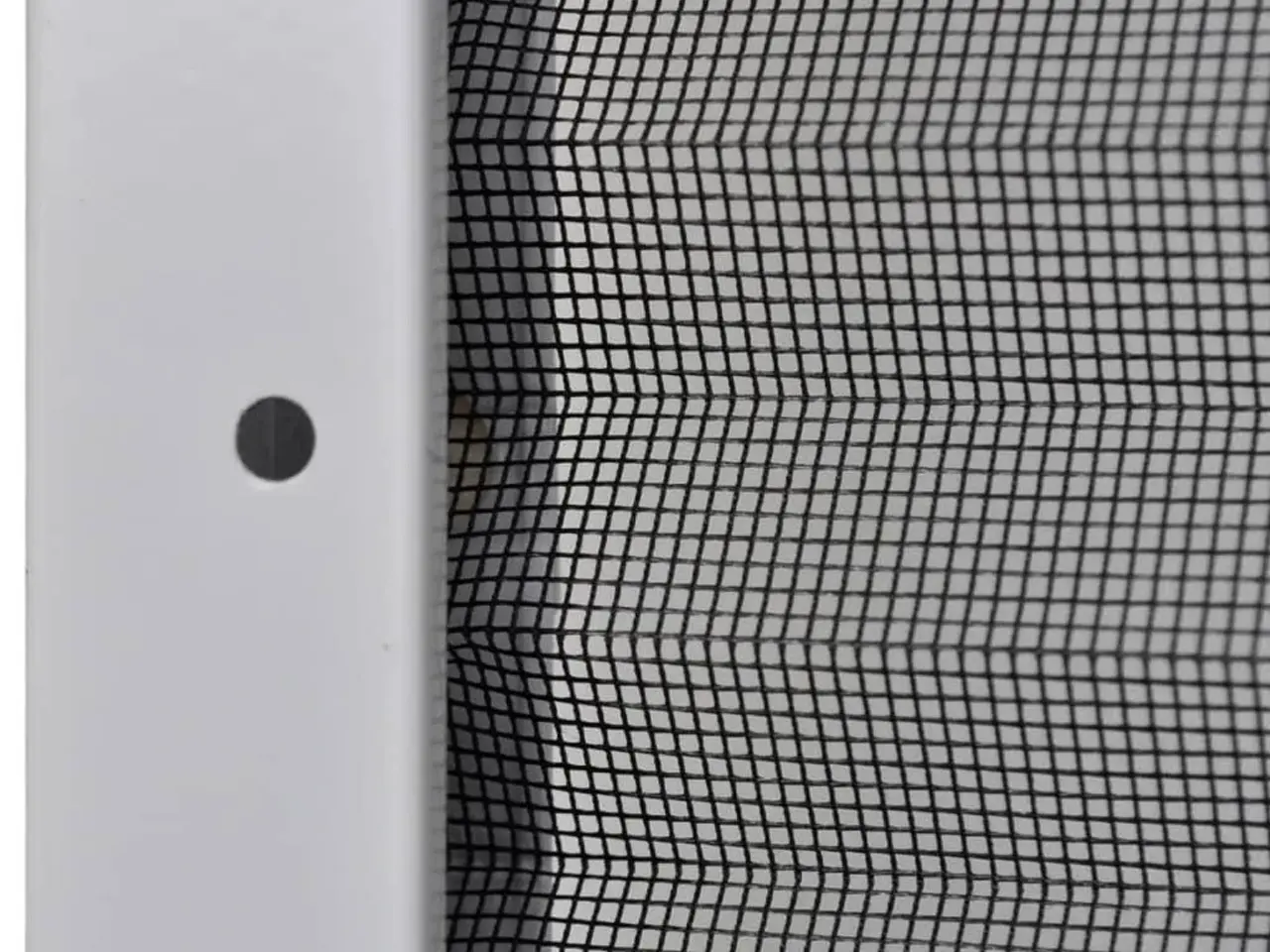 Billede 4 - Insektnet til vindue plissé 80 × 160 cm - hvid ramme, sort net