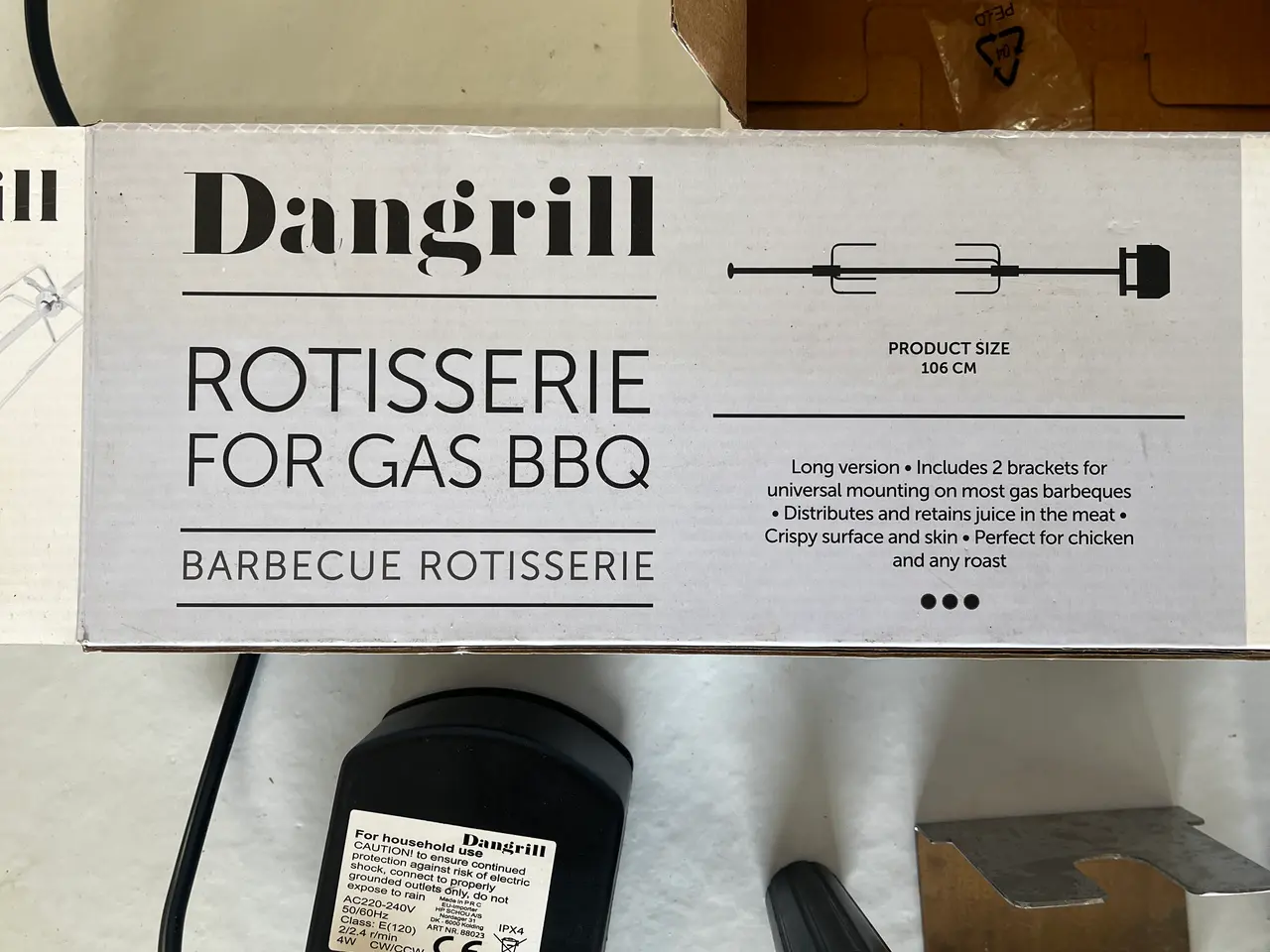 Billede 3 - Rotisseri t/gasgrill, 3-4 brændere