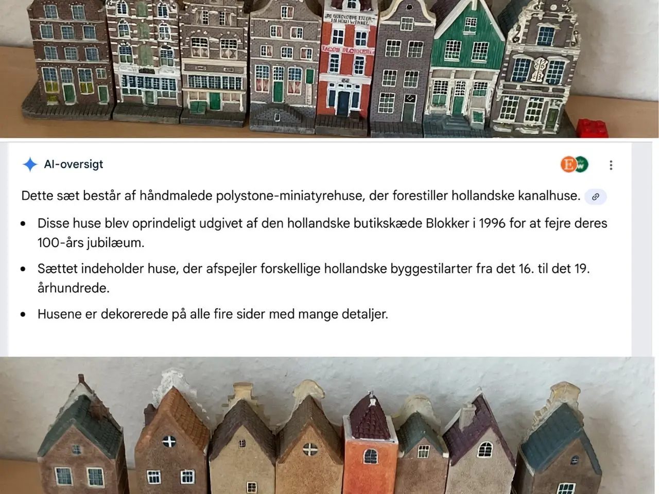 Billede 4 - Hollandske kanalhuse. Vintage samlerobjekt 