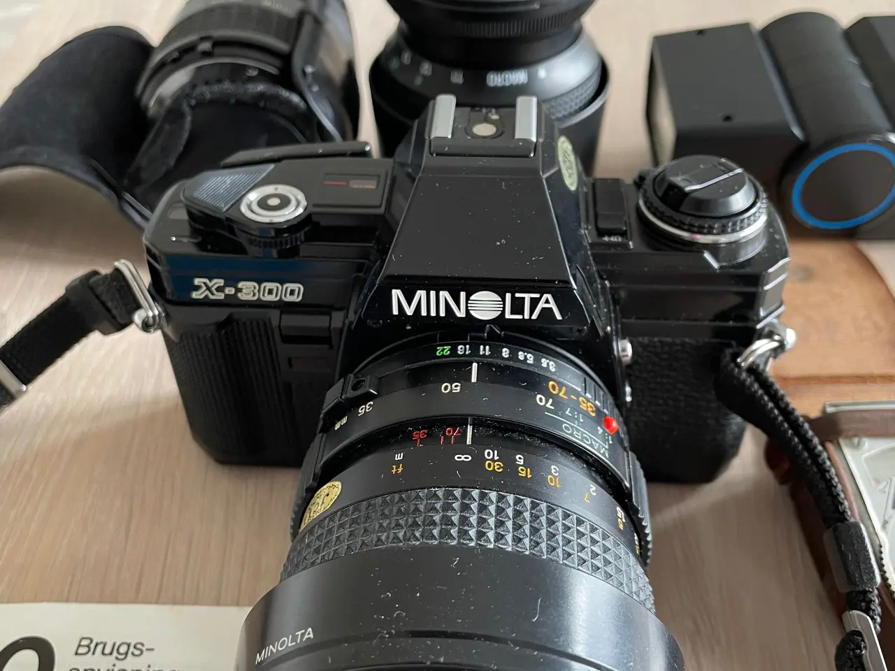 Billede 2 - Kamera MINOLTA X-300 med udstyr.