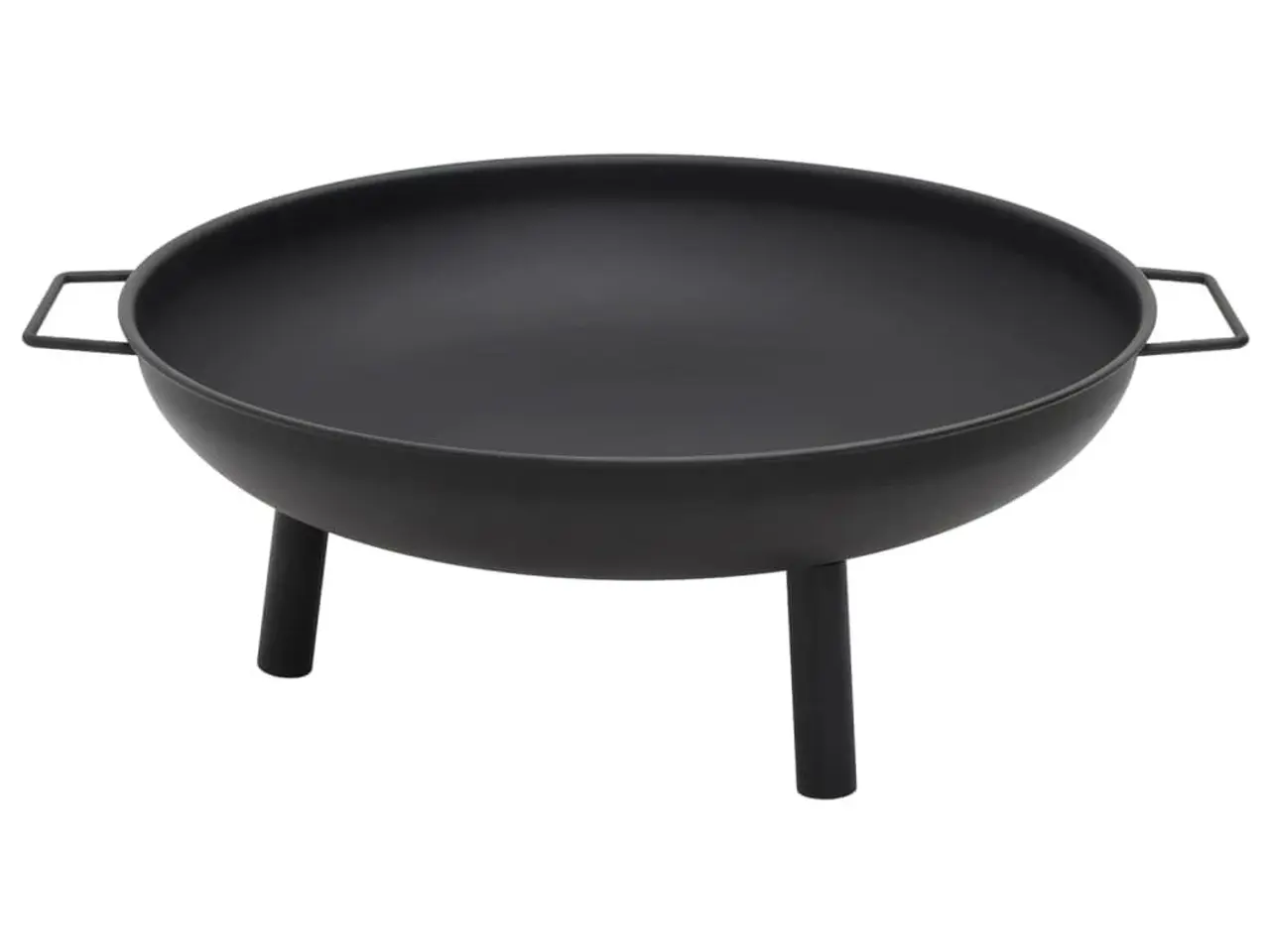 Billede 1 - Bålfad i stål - 67,5 × 58 × 22,5 cm, sort