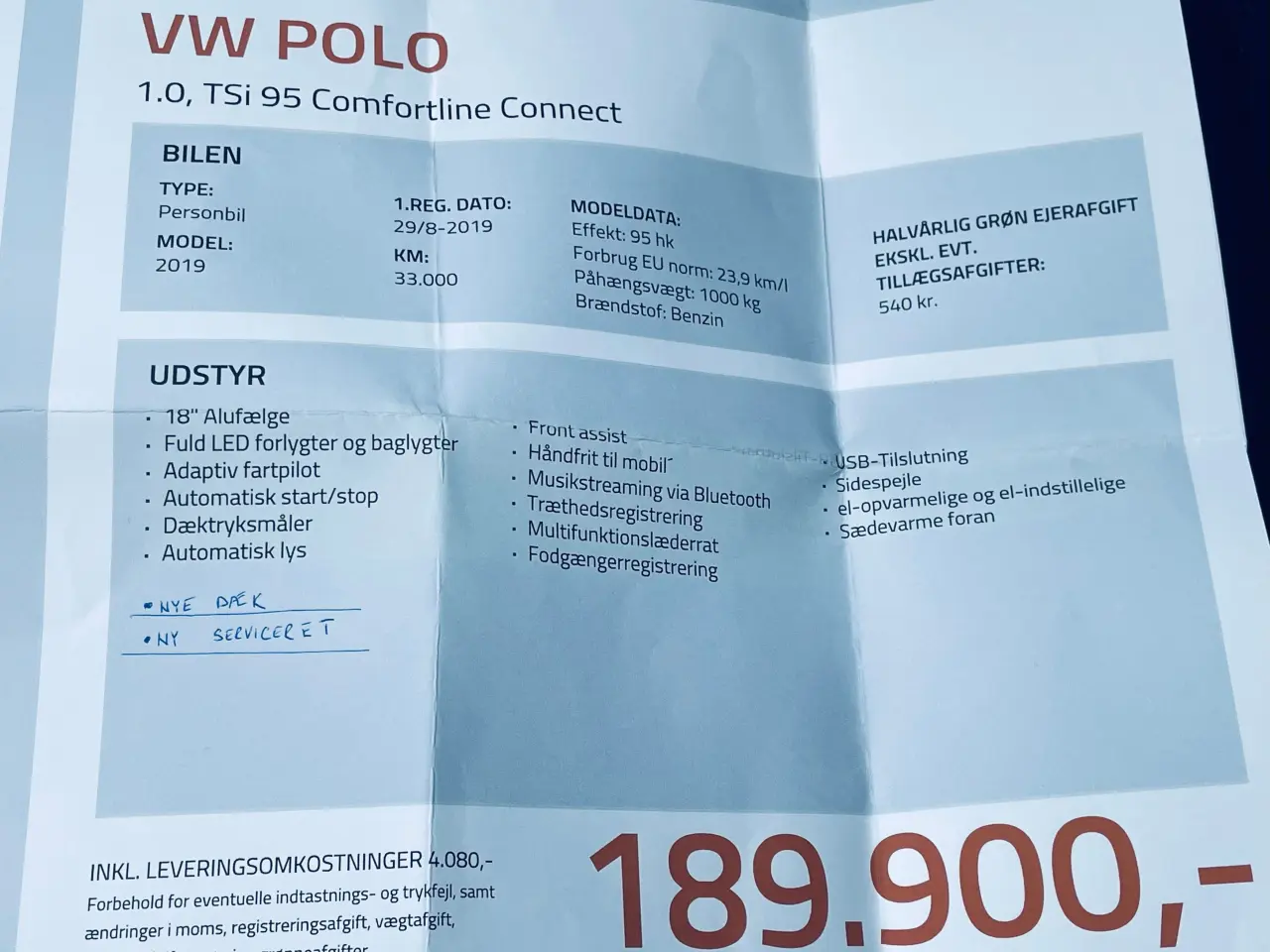 Billede 1 - Super flot Polo til salg