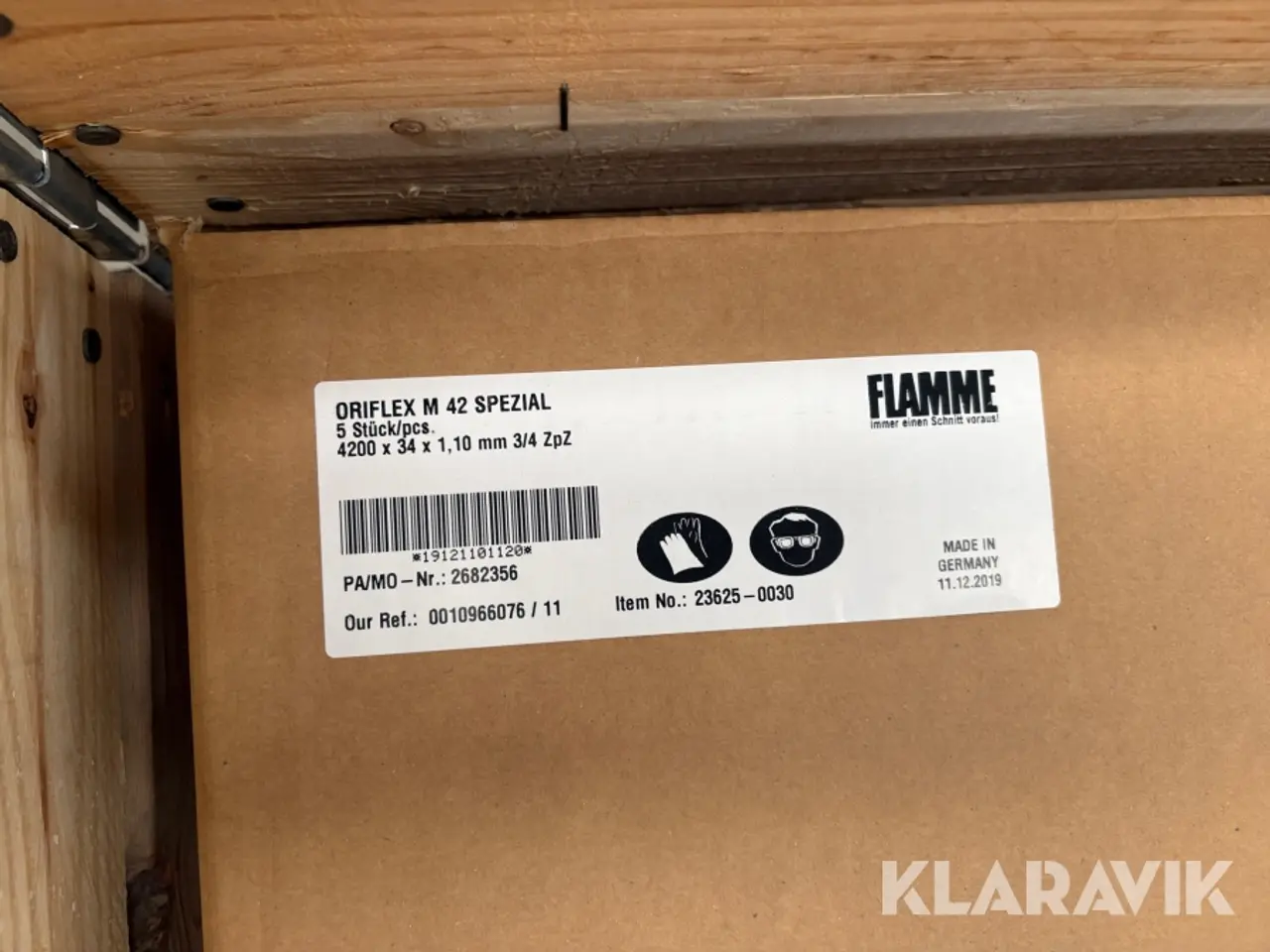 Billede 6 - Rundsavklinger Flamme Orifflex M42 spezial 1 Palle