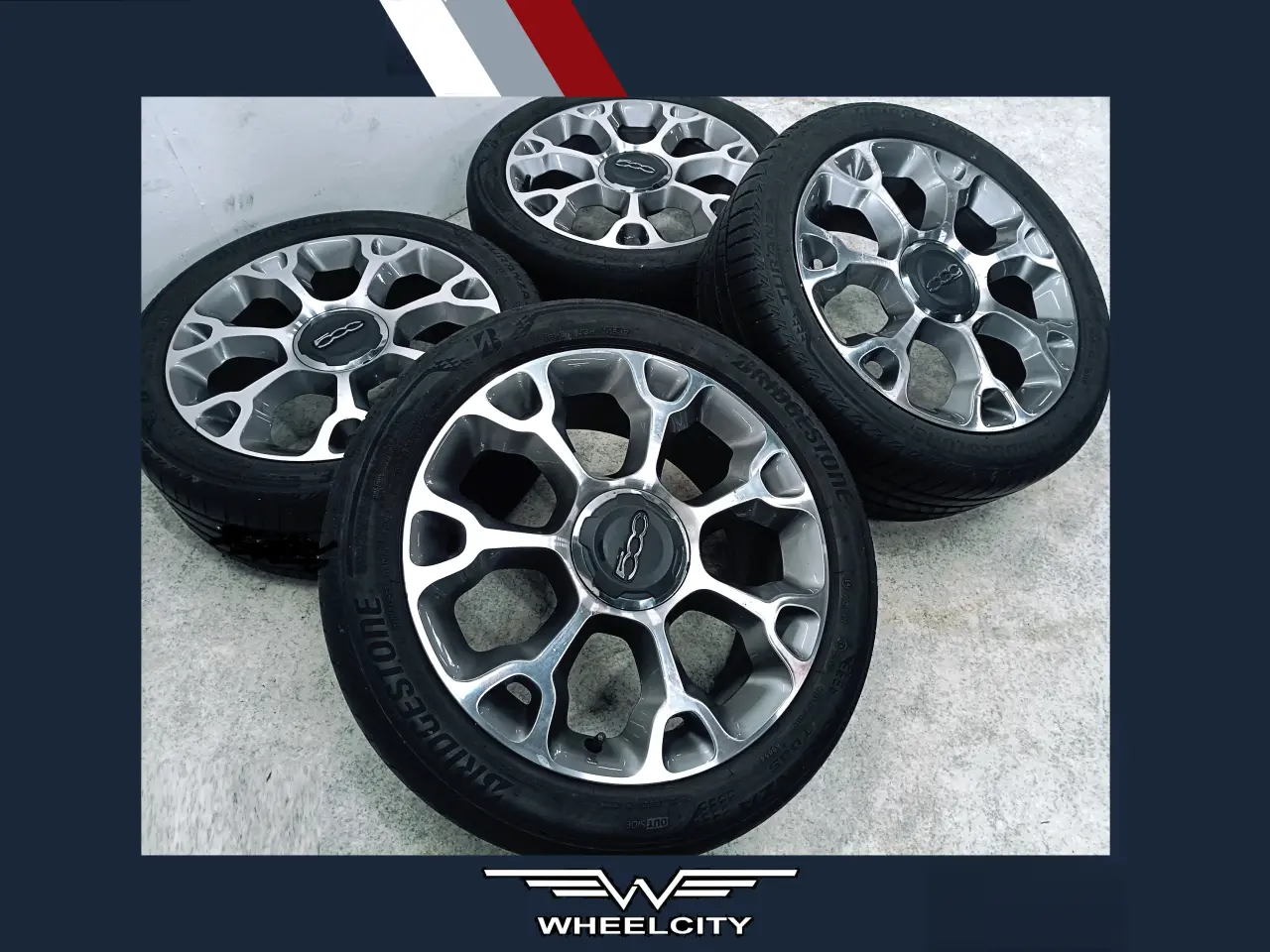 Billede 1 - 5x98 17" ET41 nav 58,1ø FIAT sommersæt