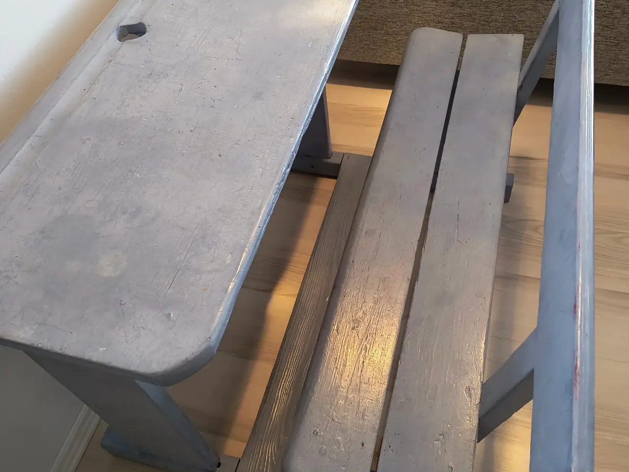 Billede 1 - Skolebænk