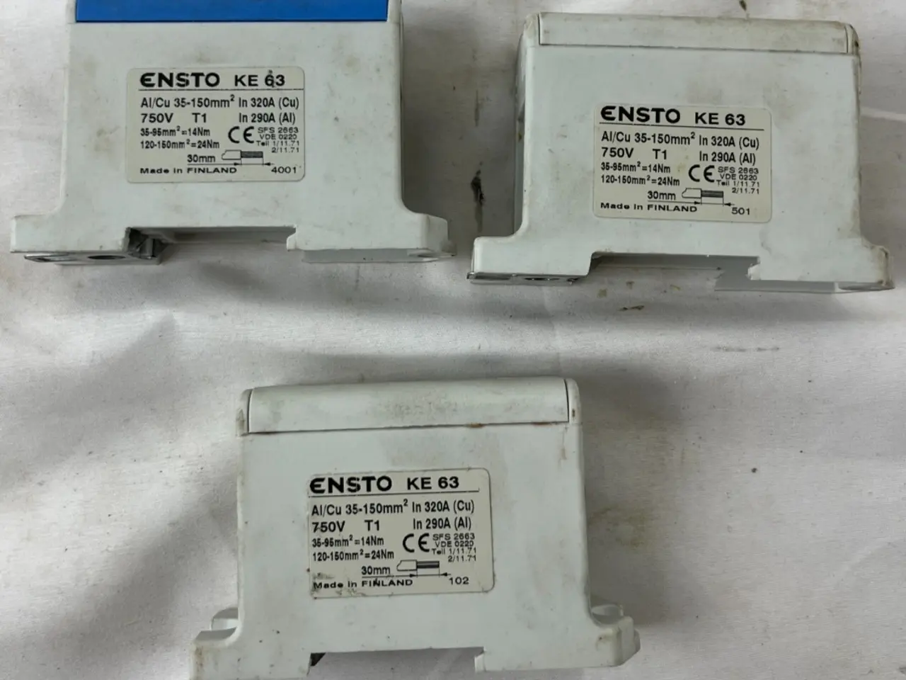 Billede 1 - Ensto KE63 Fuse kontakt Disconnectors 320A 750V of