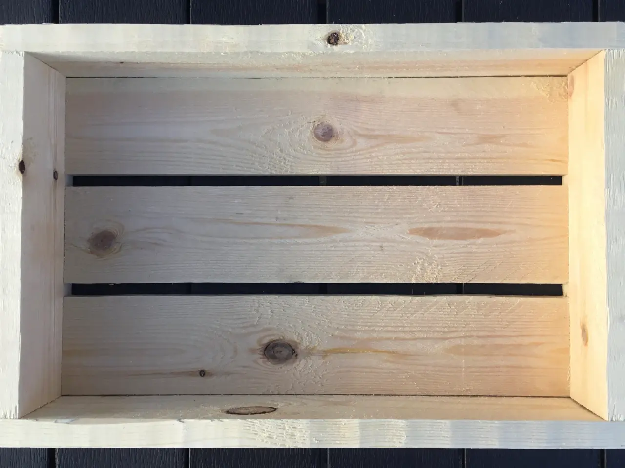 Billede 5 - Træbakke i genbrugstræ fyr 45 x 30