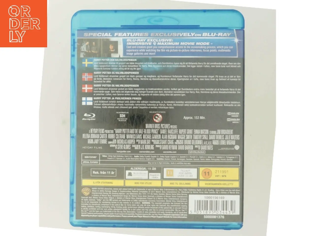 Billede 3 - Harry Potter Og Halvblodsprinsen med Daniel Radcliffe (DVD)