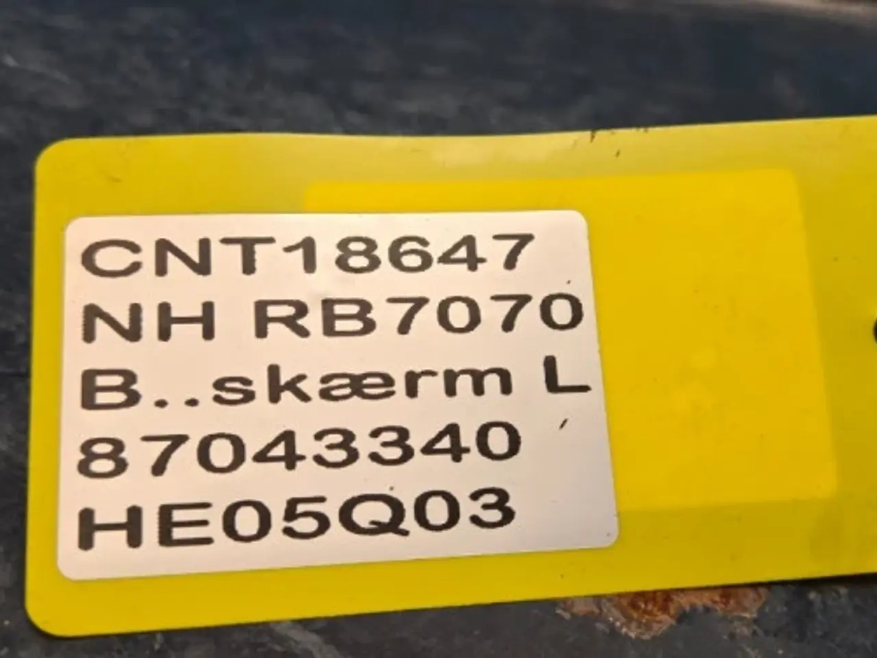Billede 4 - New Holland BR7070 Beskyttelseskærm 87043340