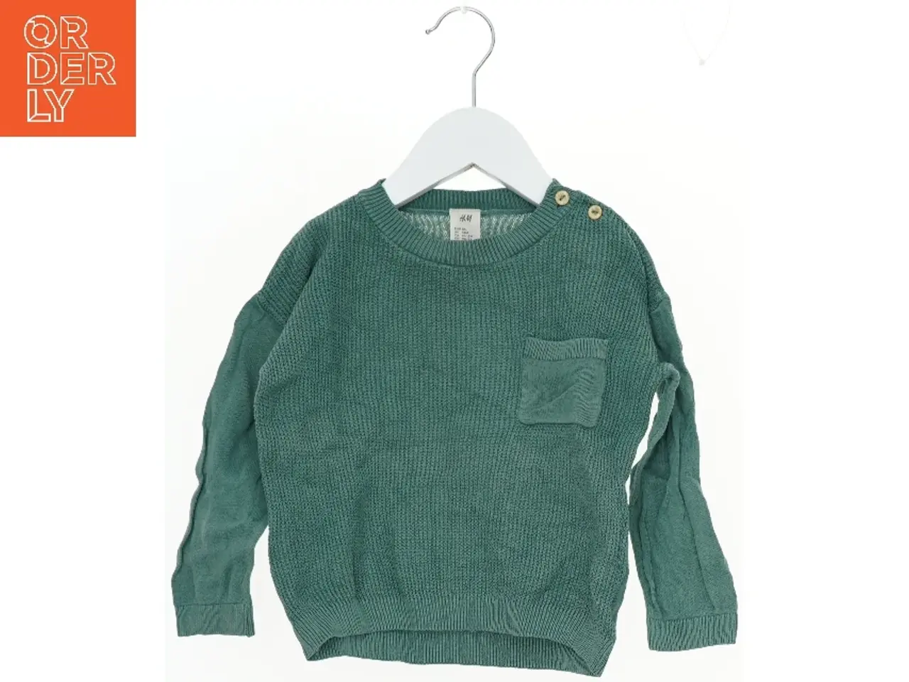 Billede 1 - Grøn H&M sweattrøje fra H&M (str. 86)