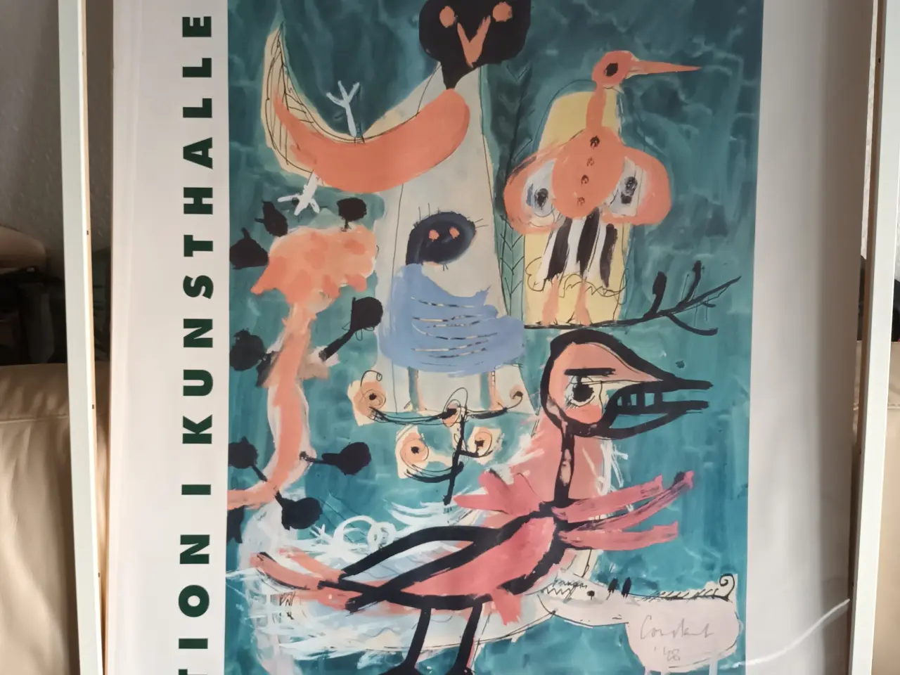 Billede 1 - FLOT LITOGRAGISK PLAKAT AF ASGER JORN 1948 72x102
