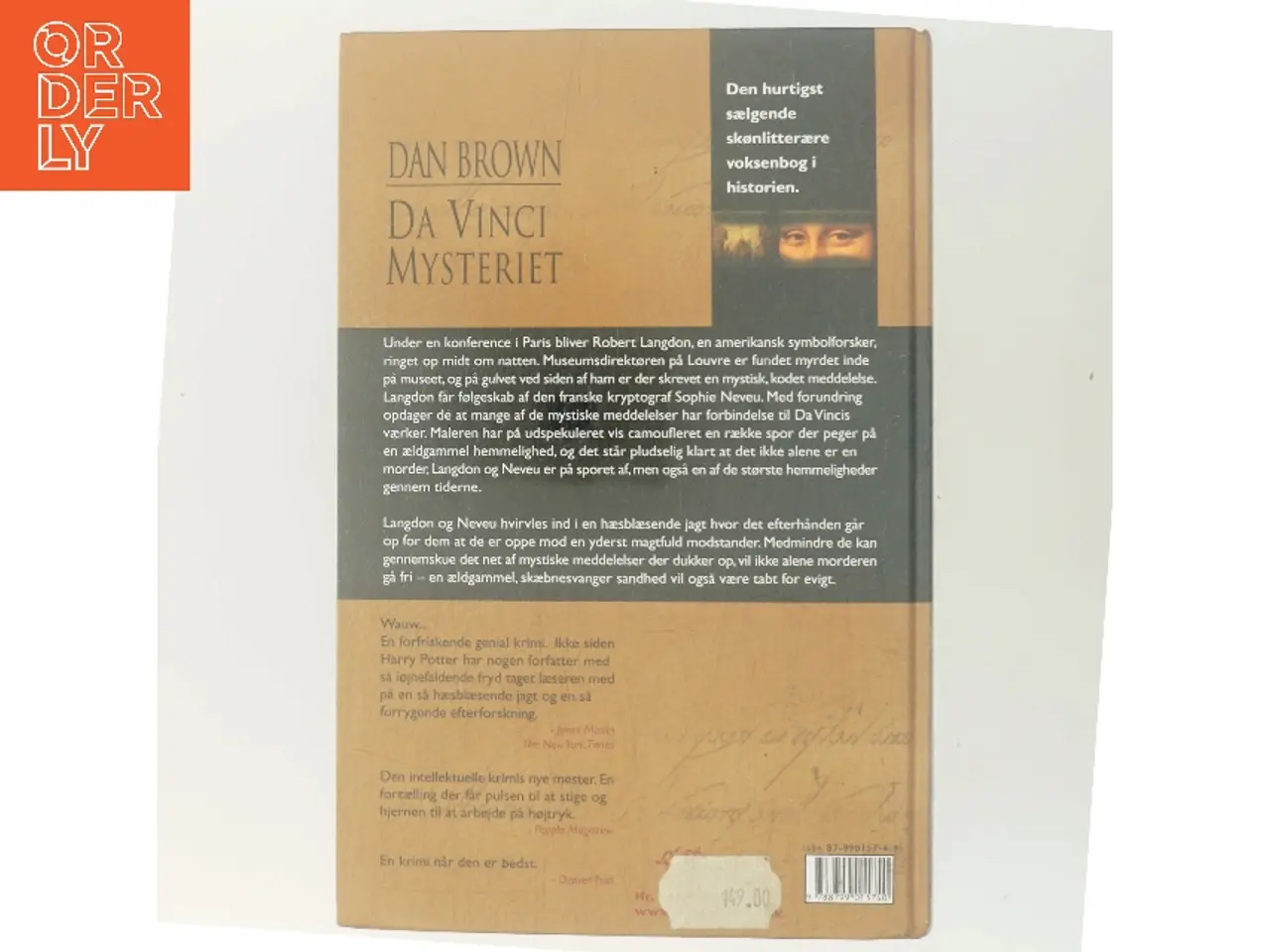 Billede 3 - Da Vinci Mysteriet af Dan Brown (Bog)