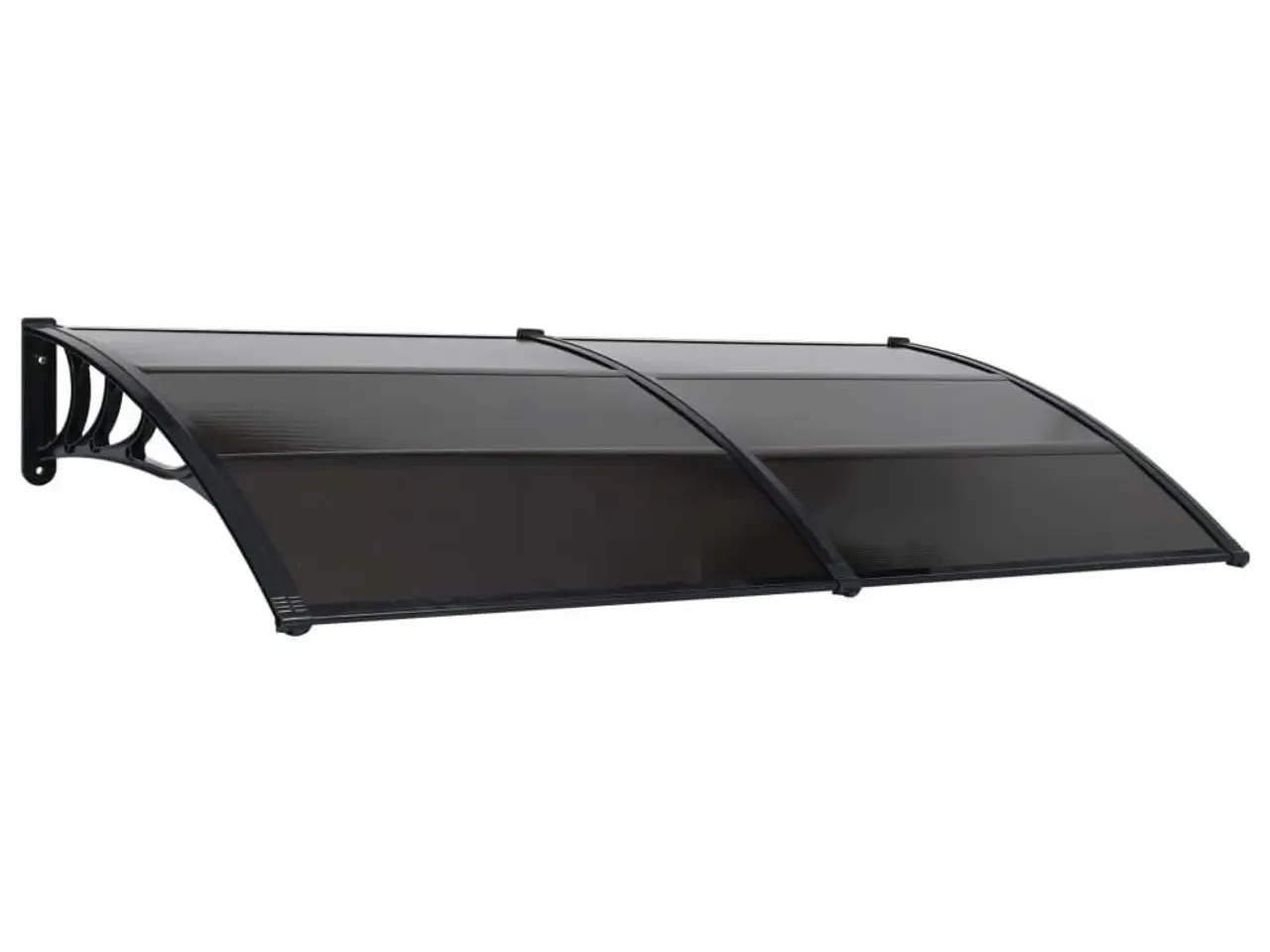 Billede 1 - Dørbaldakin 240 × 100 cm - polycarbonat, sort beslag
