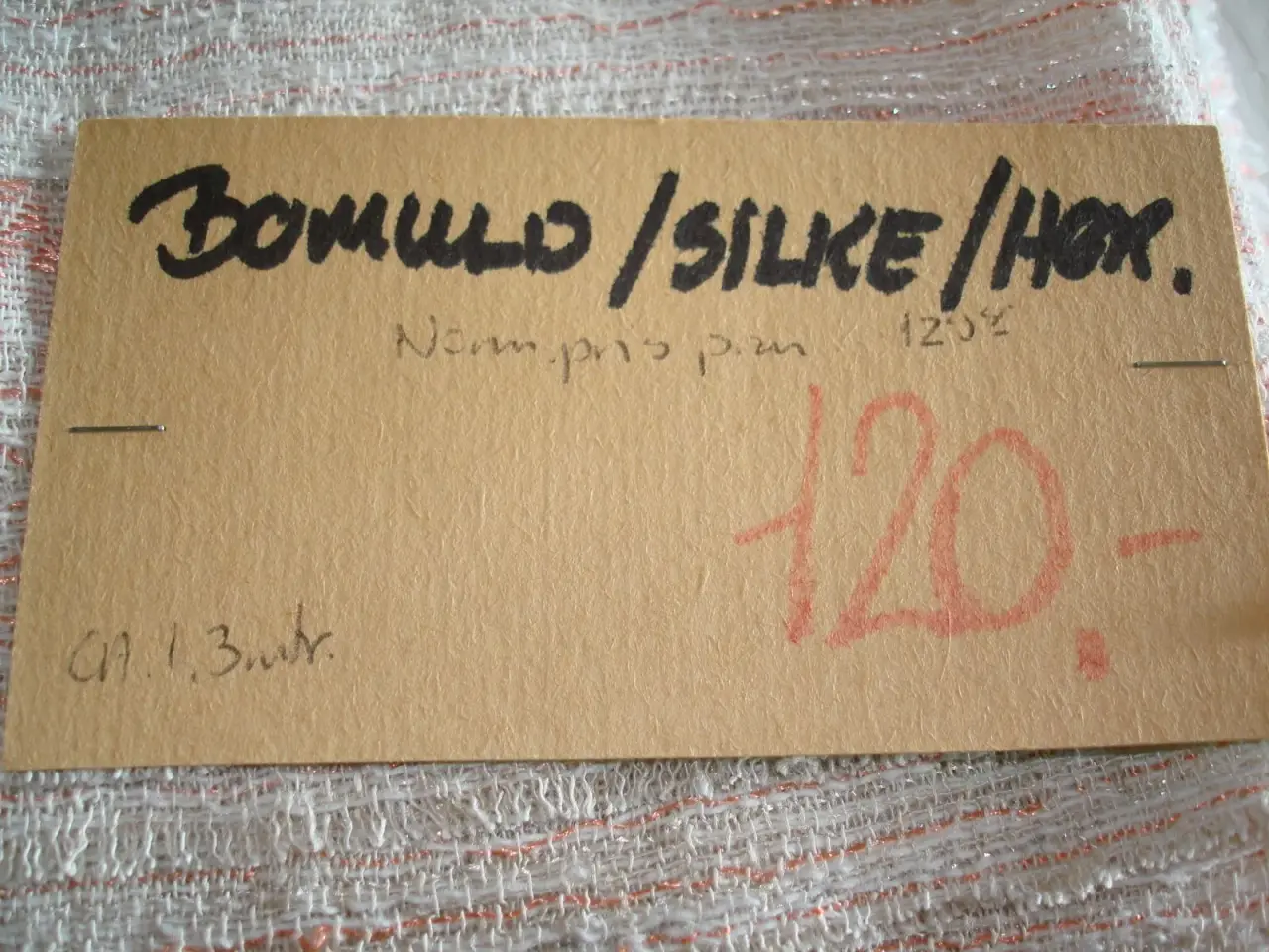 Billede 2 - Lækkert stof - Bomuld, Silke og hør